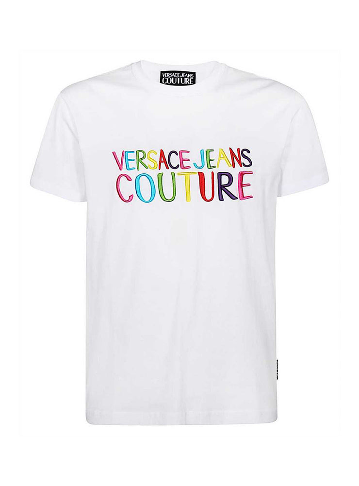 Versace T-Shirt - Slim Embro - White - B3GVB7GB