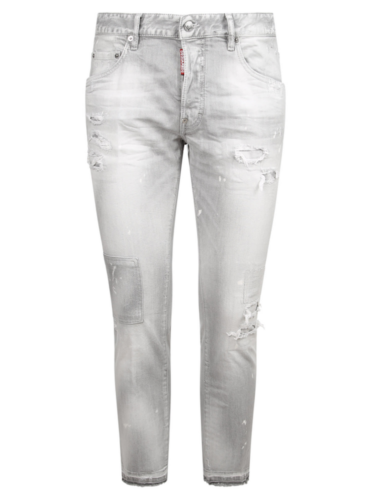 Dsquared2 Jeans - Knee Patch  - Light Grey - S74LB0987