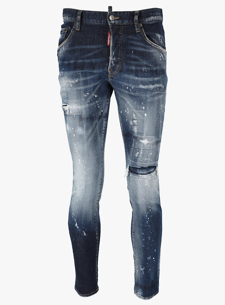 Dsquared2 Jeans - Paint And Rips  - Dark Blue - S71LB0944