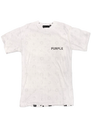 Purple-Brand T-Shirt - Jersey Monogram - Ecru - P104-JEDM222