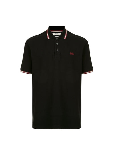 Bally T-Shirt - Polo Cotton Piquet - Black And Red - M5CC265F