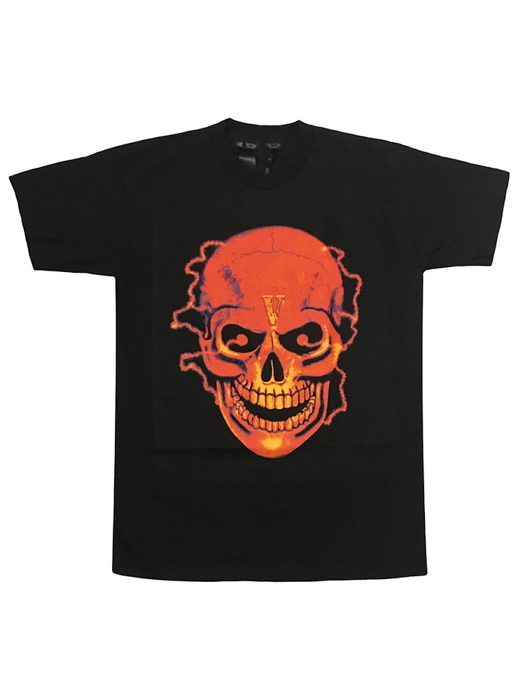 VLONE T-Shirt - Electric Skull - Black