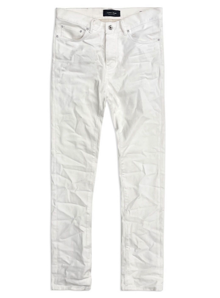 Purple-Brand Jeans - Leathered - White - P001-LTWH222 – Dabbous