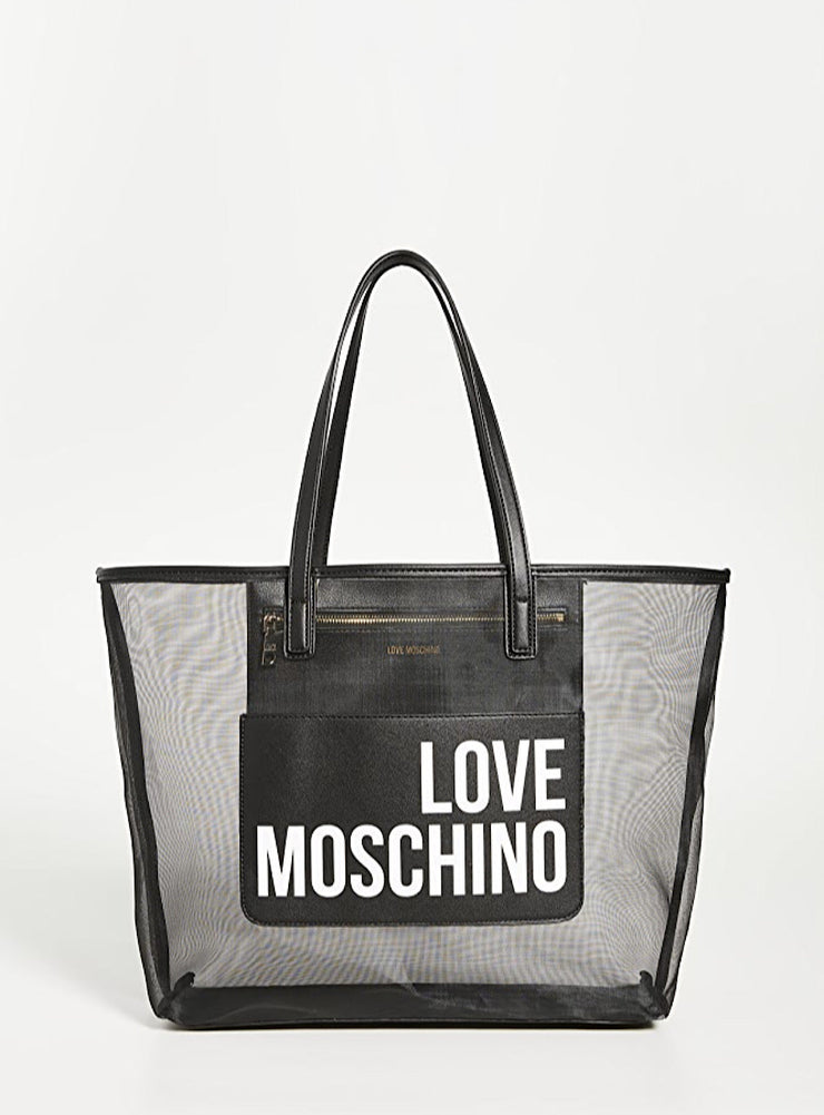 Moschino Bag - Mesh Tote - Black - JC4245PPOAKH100A