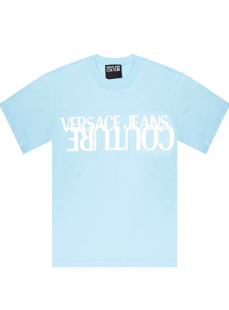 Versace T-Shirt - Logo  - Sky Blue - B3GZA7KB