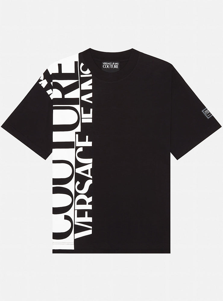 Versace T-Shirt - Organic Cotton Jersey - Black - 71GAHT18