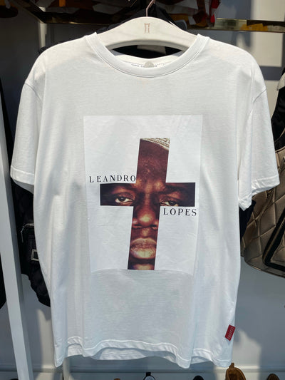 Leandro Lopes T-Shirt - Cross - White