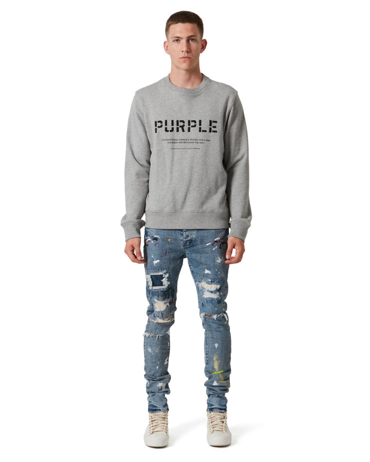 Purple-Brand Jeans - Paint Repair - Faded Indigo - P001-FIPR222 – Dabbous