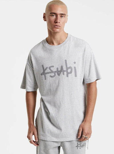 Ksubi T-Shirt - 1999 Biggie - Grey Marl - 5000006099