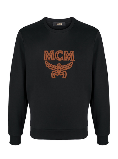 MCM Sweater - Logo Crewneck - Black - MHA ASMM01 BKD0M