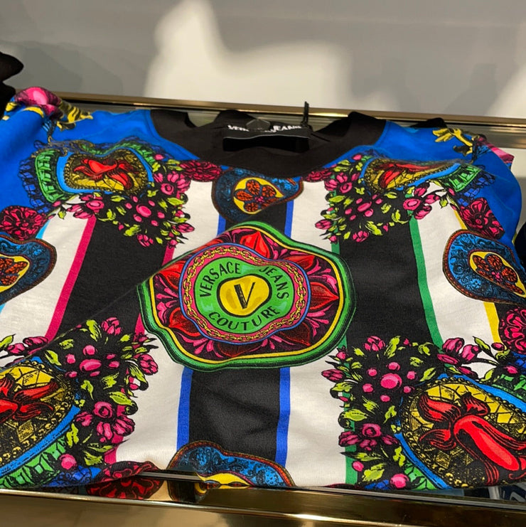 Versace T-Shirt - Over Print Panel - Royal - 71GAH6O8