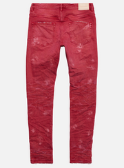 Purple-Brand Jeans - Hickory Stripe Overspray - Vintage Red - P001-HSRO222