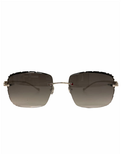 Cartier Glasses - Silver/Silver/Transparency - CT0061O-003