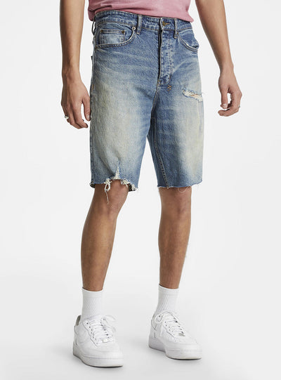 Ksubi Shorts - Wolf Short Originate Trashed - Blue - 5000006438