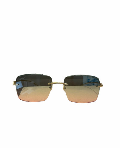 Cartier Glasses - Pink/Aqua Custom - CT0061O-002