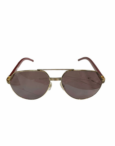 Cartier Glasses - Gold/Burgundy/Violet - CT0272S-004