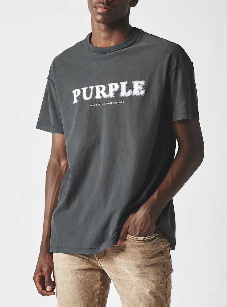Purple Brand T-Shirt - For All Kind - Washed Black - P101-FKB