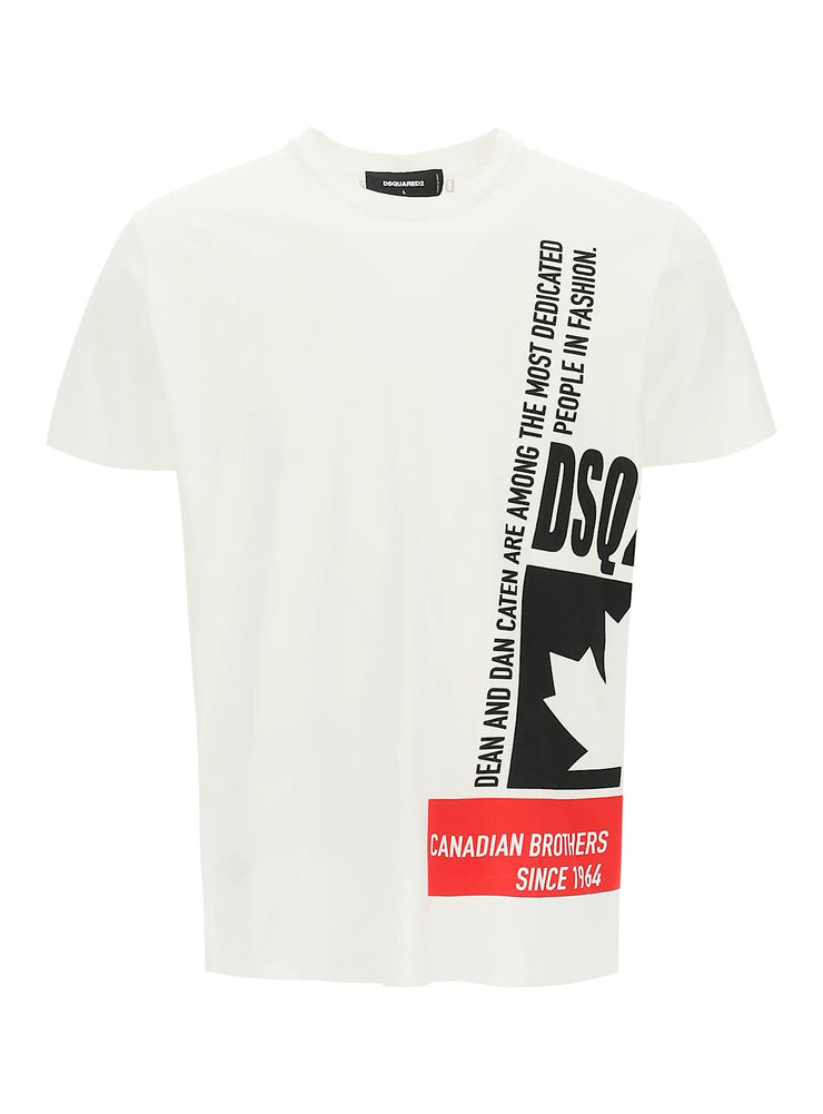 Dsquared2 T-Shirt - Canadian Brothers - White - S71GD1024