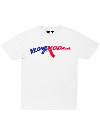 VLONE T-Shirt - Kodak - White With Red And Blue