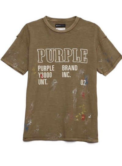 Purple Brand T-Shirt - Monument Earth Painted