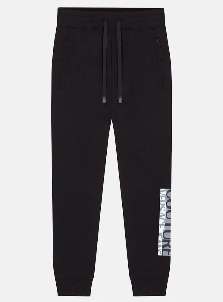 Versace Sweatpants - Cotton Fleece Brushed - Black - 71GAAT02