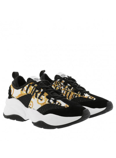 Versace Shoes - Black With Versace Print - E0YVBSI8