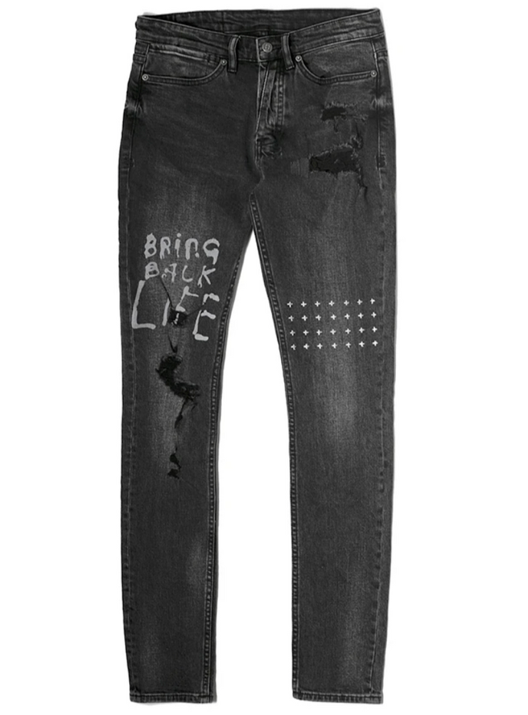 Ksubi Jeans - Van Winkle Life Scribe - Black - 5000005715