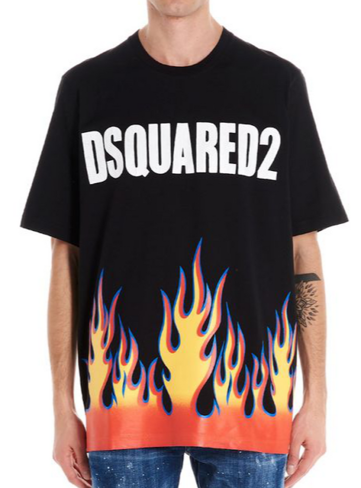 Dsquared2 T-Shirt - Fire - Black - S74GD0065