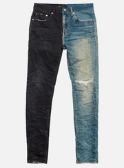 Purple-Brand Jeans - Printed Denim - Black Indigo - P001-BINP222