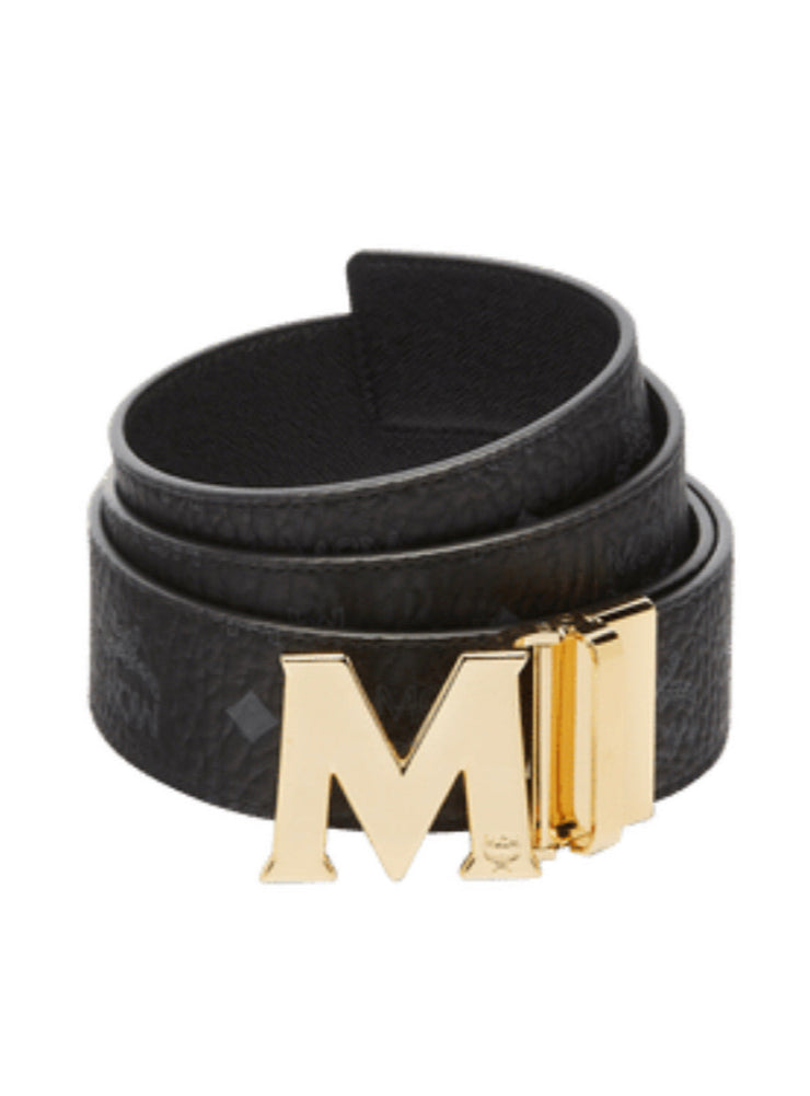 MCM Belt - Reversible - Black And Gold