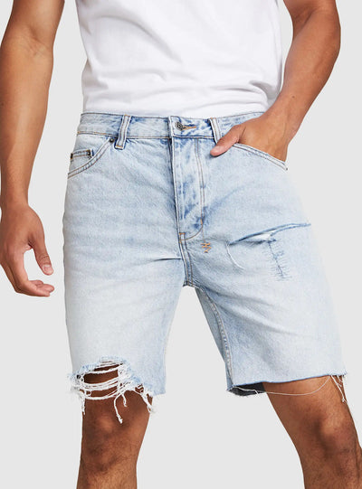 Ksubi Shorts - Chopper Short Karma Trashed - Blue - 5000005934