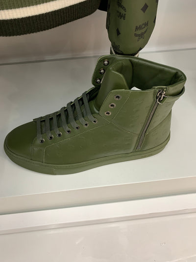 MCM Shoes - Visetos High Top - Olive
