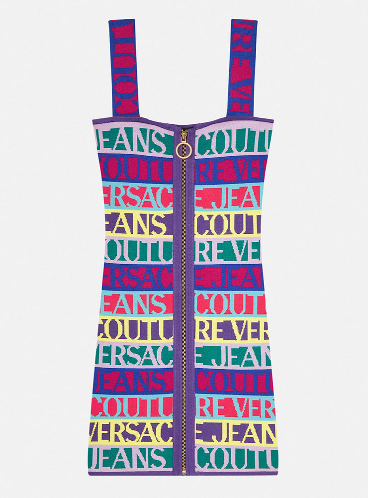 Versace Dress - Jacquard Logo Tape - Multi - 71HAO824