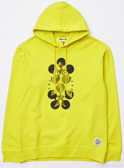 Alexander McQueen Hoodie - Reality Hype - Lime - MN5575664