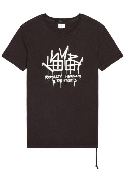 Ksubi T-Shirt - Royalty Seing Lines - Black - 5000006068