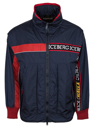 Iceberg Jacket - Stripe - Navy And Red - P19I1P0O0205198