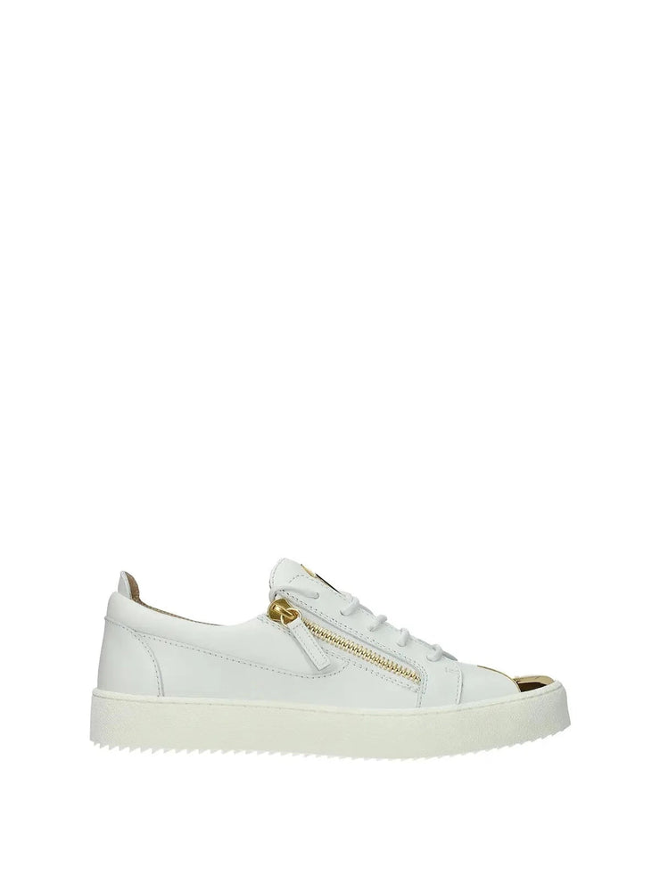 Giuseppe Zanotti Shoes - May Lond Gold Tip - White - RU00027