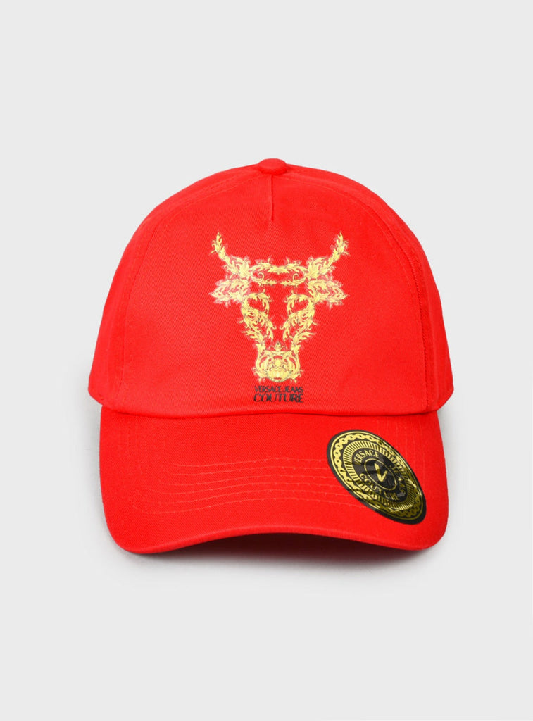 Versace red sales hat