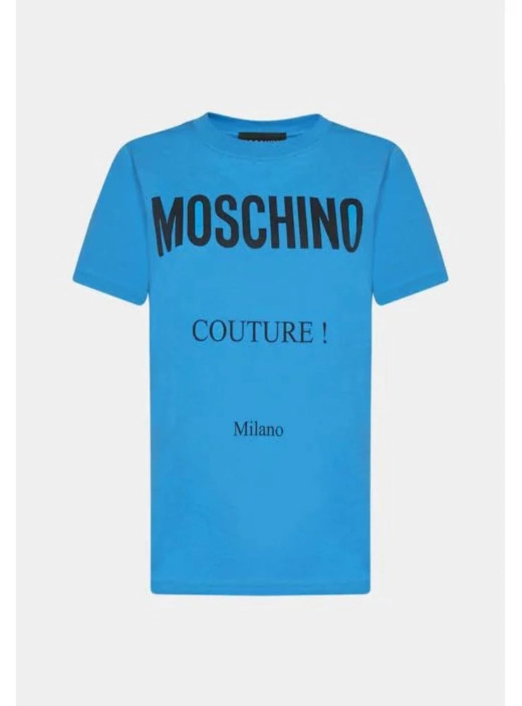 Moschino T-Shirt - Logo-Print - Blue - AF006250