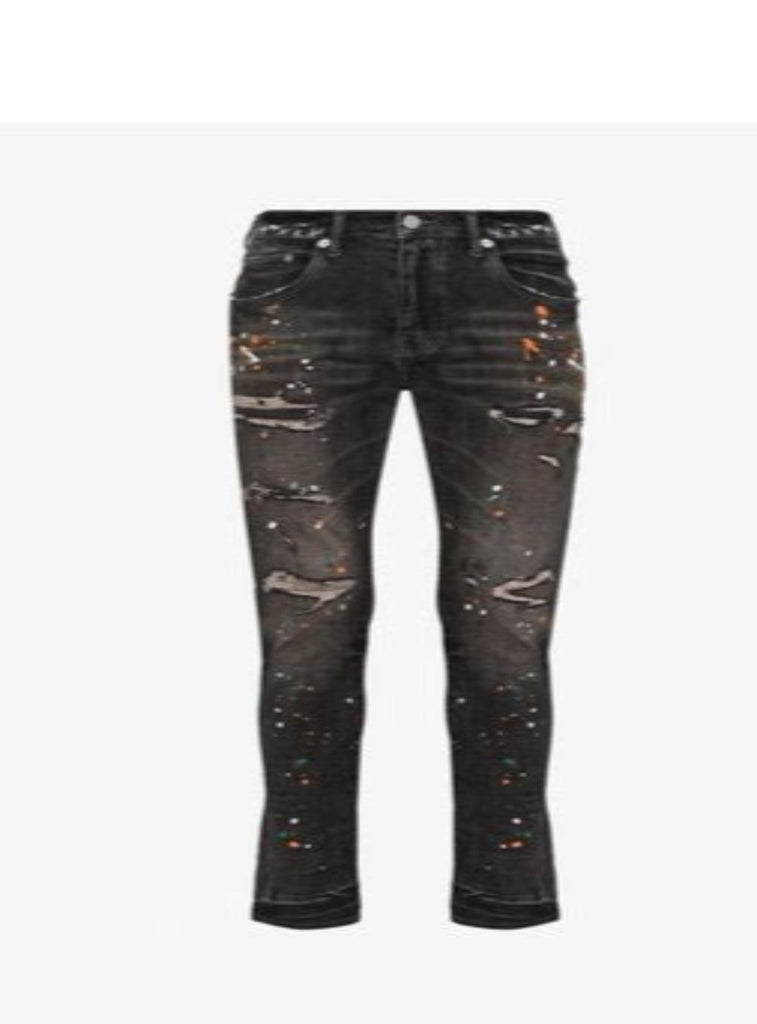 Purple-Brand Jeans - Ripped Brown Spots Limited Edition - Dark Grey - –  Dabbous